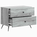 vidaXL Éjjeliszekrény Szürke Sonoma 62 x 34,5 x 47,5 cm Szerelt Fa