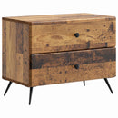 vidaXL Éjjeliszekrény fiókkal Antik Fa 62 x 34,5 x 47,5 cm Szerelt Fa