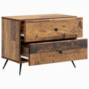 vidaXL Éjjeliszekrény fiókkal Antik Fa 62 x 34,5 x 47,5 cm Szerelt Fa
