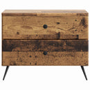 vidaXL Éjjeliszekrény fiókkal Antik Fa 62 x 34,5 x 47,5 cm Szerelt Fa