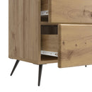vidaXL Éjjeliszekrény Kézműves Tölgy 62 x 34,5 x 47,5 cm Szerelt Fa