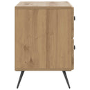 vidaXL Éjjeliszekrény Kézműves Tölgy 62 x 34,5 x 47,5 cm Szerelt Fa