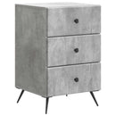 vidaXL Éjjeliszekrény fiókkal Betonszürke 43 x 41 x 66,5 cm Szerelt Fa