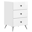 vidaXL Éjjeliszekrény Magasfényű Fehér 43 x 41 x 66,5 cm Szerelt Fa