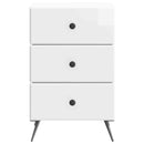 vidaXL Éjjeliszekrény Magasfényű Fehér 43 x 41 x 66,5 cm Szerelt Fa