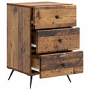 vidaXL Éjjeliszekrény fiókkal Antik Fa 43 x 41 x 66,5 cm Szerelt Fa