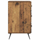 vidaXL Éjjeliszekrény Antik Fa 43 x 41 x 66,5 cm Szerelt Fa