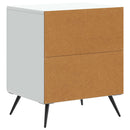 vidaXL Éjjeliszekrény 2 pcs Fehér 43 x 34,5 x 50 cm Szerelt Fa