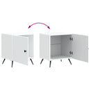 vidaXL Éjjeliszekrény 2 pcs Fehér 43 x 34,5 x 50 cm Szerelt Fa