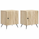 vidaXL Éjjeliszekrény 2 pcs Sonoma Tölgy 43 x 34,5 x 50 cm Szerelt Fa