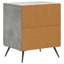 vidaXL Éjjeliszekrény Betonszürke 43 x 34,5 x 50 cm Szerelt Fa