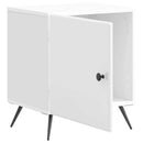 vidaXL Éjjeliszekrény Magasfényű Fehér 43 x 34,5 x 50 cm Szerelt Fa