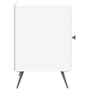 vidaXL Éjjeliszekrény Magasfényű Fehér 43 x 34,5 x 50 cm Szerelt Fa