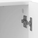 vidaXL Éjjeliszekrény 2 pcs Magasfényű Fehér 43 x 34,5 x 50 cm