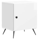 vidaXL Éjjeliszekrény 2 pcs Magasfényű Fehér 43 x 34,5 x 50 cm