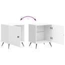 vidaXL Éjjeliszekrény 2 pcs Magasfényű Fehér 43 x 34,5 x 50 cm
