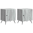 vidaXL Éjjeliszekrény 2 pcs Szürke Sonoma 43 x 34,5 x 50 cm Szerelt Fa