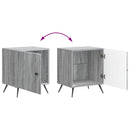 vidaXL Éjjeliszekrény 2 pcs Szürke Sonoma 43 x 34,5 x 50 cm Szerelt Fa