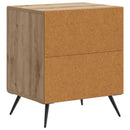 vidaXL Éjjeliszekrény 2 pcs Kézműves Tölgy 43 x 34,5 x 50 cm