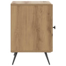 vidaXL Éjjeliszekrény 2 db Kézműves Tölgy 43 x 34,5 x 50 cm Szerelt Fa