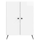 vidaXL Széf Magasfényű Fehér 66 x 34,5 x 90 cm Szerelt Fa
