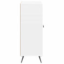 vidaXL Széf Magasfényű Fehér 66 x 34,5 x 90 cm Szerelt Fa