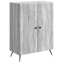 vidaXL Széf Szürke Sonoma 66 x 34,5 x 90 cm Szerelt Fa