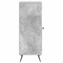vidaXL Széf Betonszürke 33 x 34,5 x 90 cm Szerelt Fa