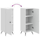 vidaXL Széf Magasfényű Fehér 33 x 34,5 x 90 cm Szerelt Fa