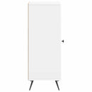 vidaXL Széf Magasfényű Fehér 33 x 34,5 x 90 cm Szerelt Fa