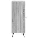 vidaXL Széf Szürke Sonoma 33 x 34,5 x 90 cm Szerelt Fa