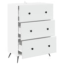 vidaXL Fiókos szekrény Fehér 66 x 34,5 x 90 cm Szerelt Fa