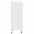 vidaXL Fiókos szekrény Fehér 66 x 34,5 x 90 cm Szerelt Fa
