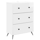 vidaXL Fiókos szekrény Magasfényű Fehér 66 x 34,5 x 90 cm Szerelt Fa