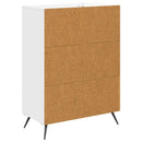 vidaXL Fiókos szekrény Magasfényű Fehér 66 x 34,5 x 90 cm Szerelt Fa