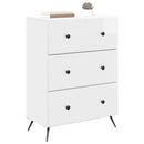vidaXL Fiókos szekrény Magasfényű Fehér 66 x 34,5 x 90 cm Szerelt Fa