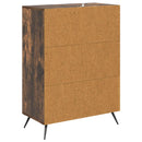 vidaXL Fiókos szekrény Füstös Tölgy 66 x 34,5 x 90 cm Szerelt Fa