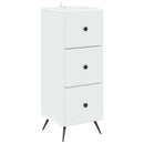 vidaXL Fiókos szekrény Fehér 33 x 34,5 x 90 cm Szerelt Fa