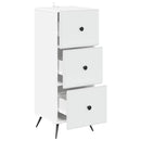 vidaXL Fiókos szekrény Fehér 33 x 34,5 x 90 cm Szerelt Fa