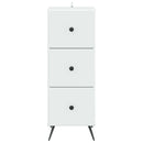 vidaXL Fiókos szekrény Fehér 33 x 34,5 x 90 cm Szerelt Fa