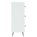 vidaXL Fiókos szekrény Fehér 33 x 34,5 x 90 cm Szerelt Fa