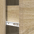 vidaXL Fiókos szekrény Sonoma Tölgy 33 x 34,5 x 90 cm Szerelt Fa