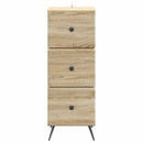 vidaXL Fiókos szekrény Sonoma Tölgy 33 x 34,5 x 90 cm Szerelt Fa