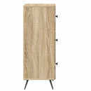 vidaXL Fiókos szekrény Sonoma Tölgy 33 x 34,5 x 90 cm Szerelt Fa