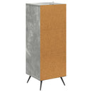 vidaXL Fiókos szekrény Betonszürke 33 x 34,5 x 90 cm Szerelt Fa