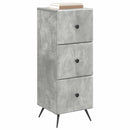 vidaXL Fiókos szekrény Betonszürke 33 x 34,5 x 90 cm Szerelt Fa