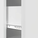 vidaXL Fiókos szekrény Magasfényű Fehér 33 x 34,5 x 90 cm Szerelt Fa