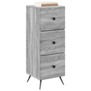 vidaXL Fiókos szekrény Szürke Sonoma 33 x 34,5 x 90 cm Szerelt Fa