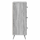 vidaXL Fiókos szekrény Szürke Sonoma 33 x 34,5 x 90 cm Szerelt Fa