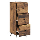 vidaXL Fiókos szekrény Antik Fa 33 x 34,5 x 90 cm Szerelt Fa
